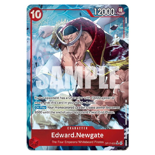 Edward.Newgate (Alt Art) - OP17-005 - SR - 1st Edition