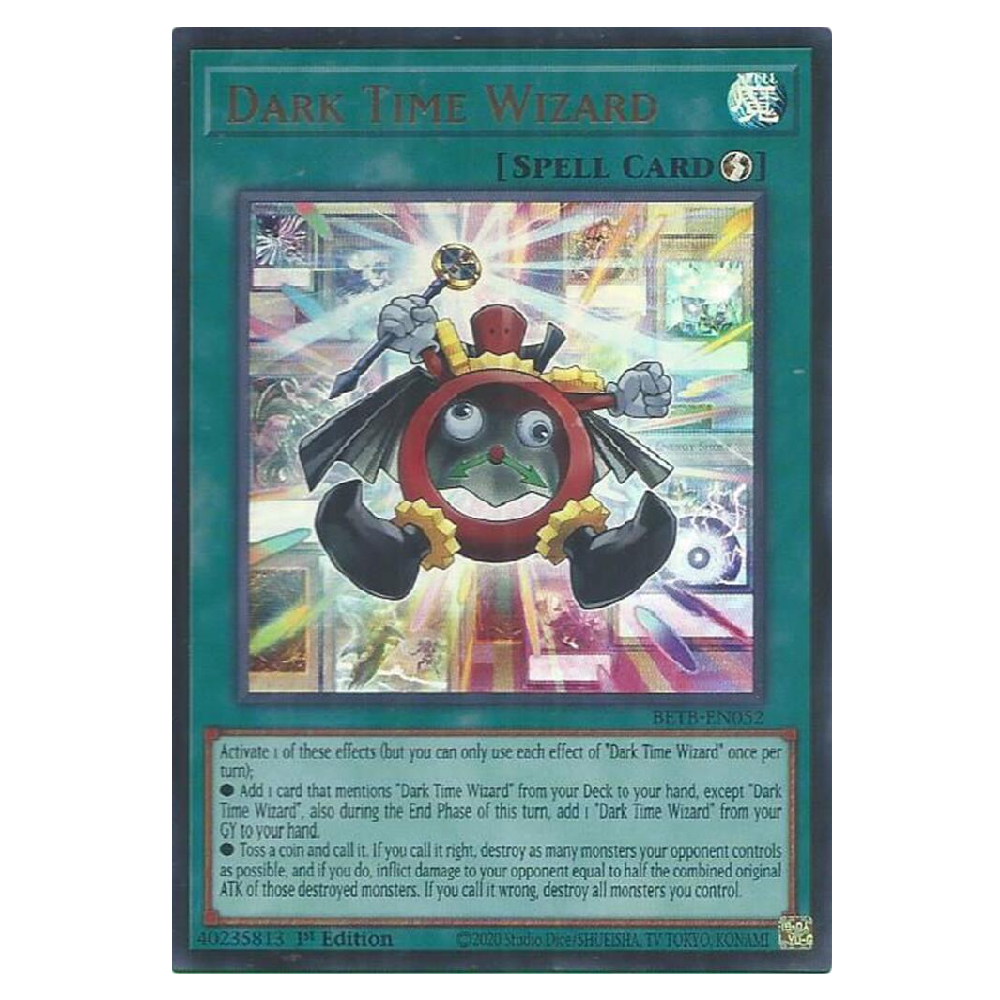Dark Time Wizard - BETB-EN052 - Ultra Rare - 1st Edition