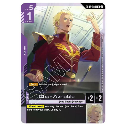 Char Aznable - GD05-093 - R - 1st Edition