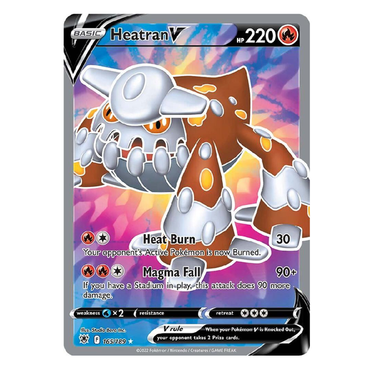 Heatran V (Full Art) - 165/189 - Ultra Rare - 1st Edition