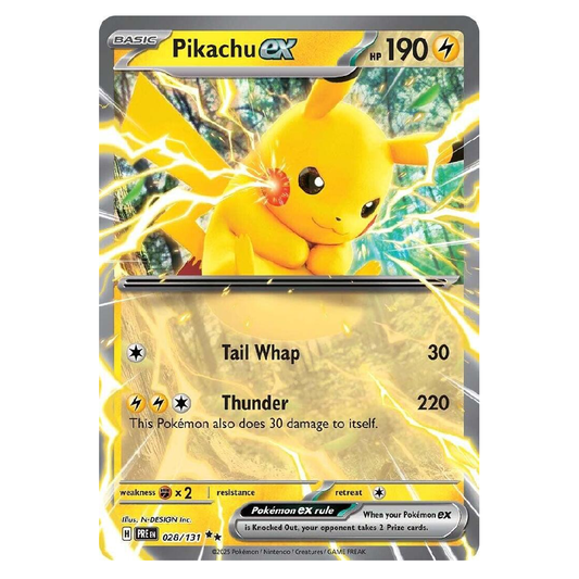 Pikachu ex - PRE 028/131 - Double Rare - 1st Edition