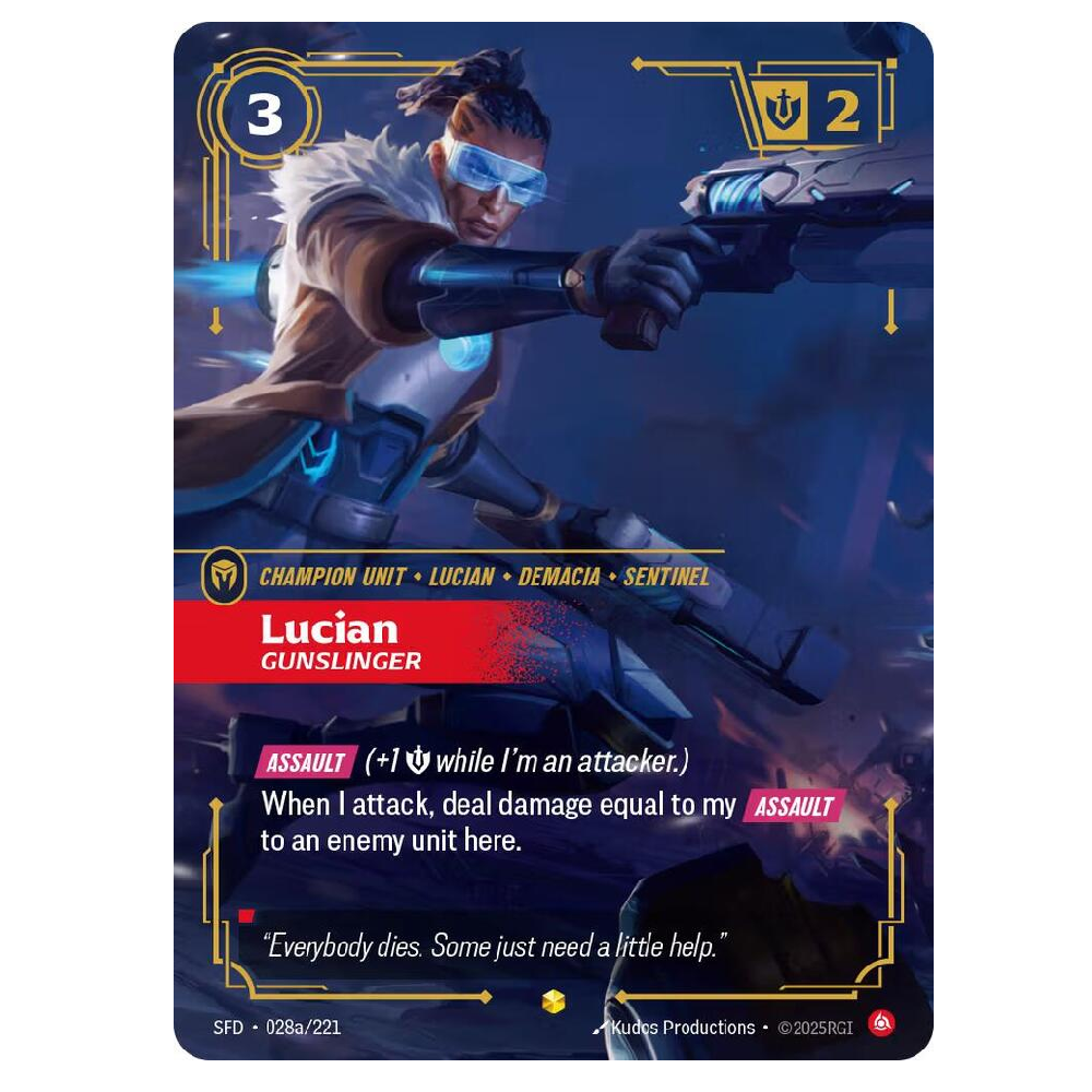 Lucian Gunslinger (Alt Art) - SFD 028a/221 - Showcase - 1st Edition