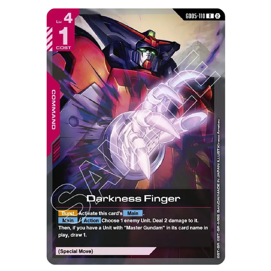 Darkness Finger - GD05-110 - R - 1st Edition