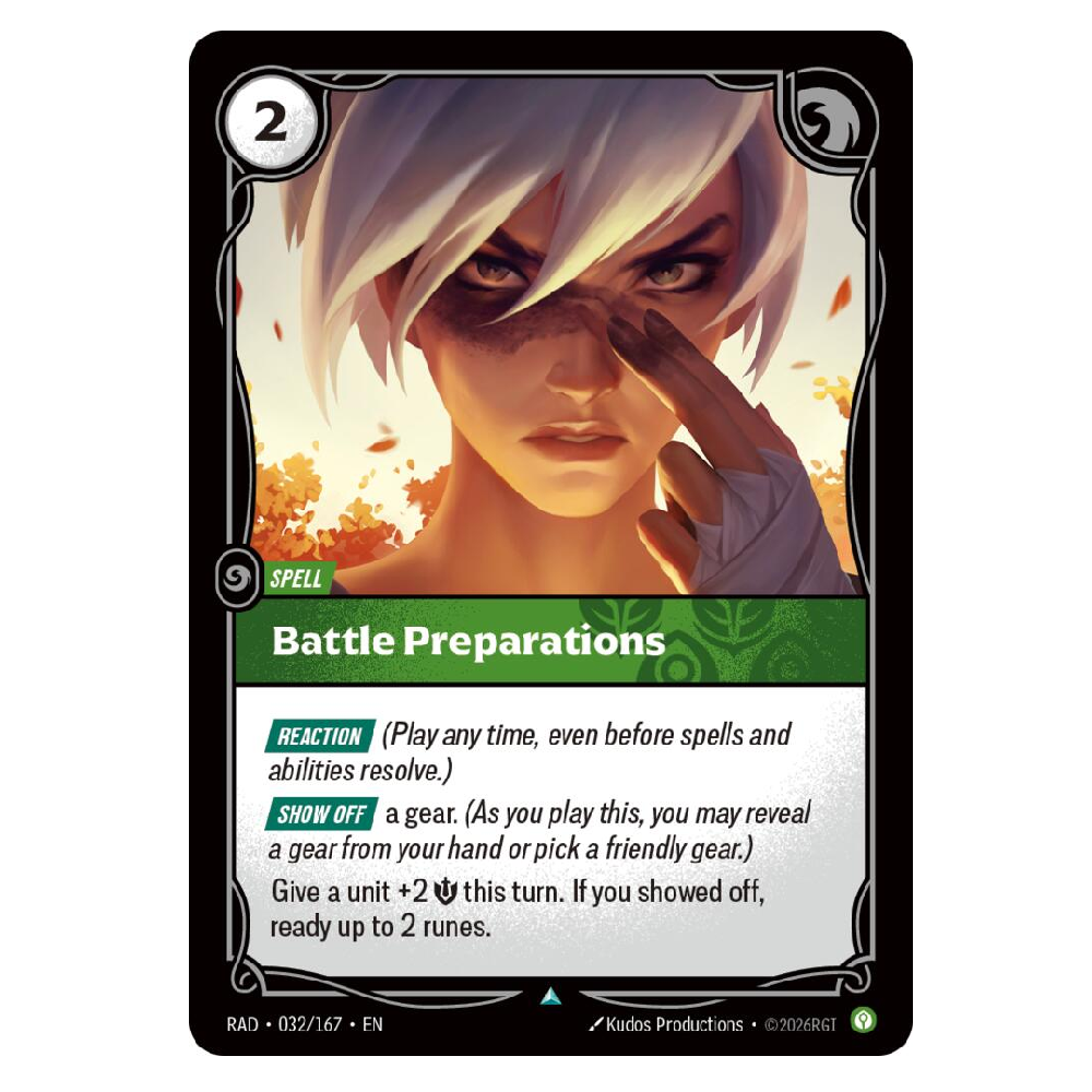 Battle Preparations (Foil) - RAD 032/167 - Uncommon - 1st Edition