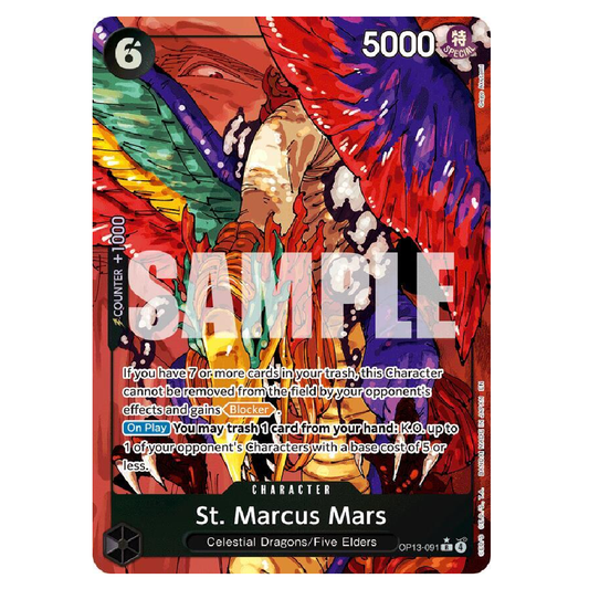 St. Marcus Mars (Alt Art) - OP13-091 - R - 1st Edition