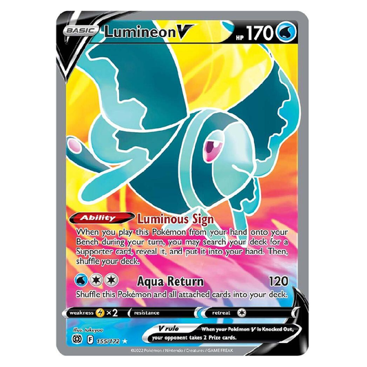 Lumineon V (Full Art) - 155/172 - Ultra Rare - 1st Edition