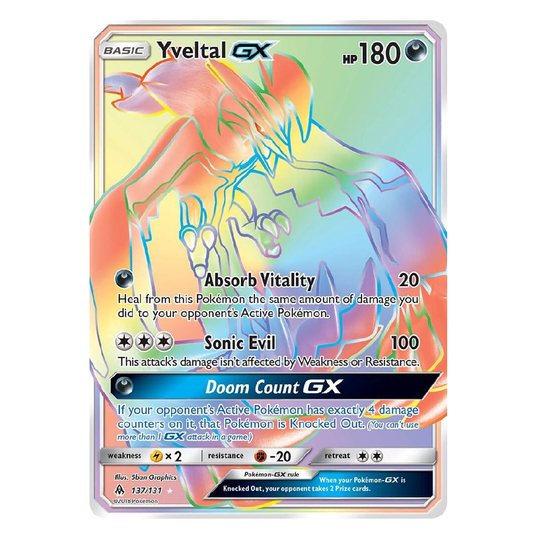Yveltal GX - 137/131 - Secret Rare - 1st Edition