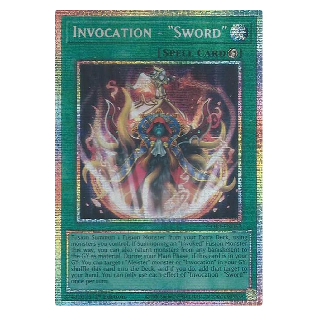 Invocation - "Sword" - CORI-EN053 - Starlight Rare - 1st Edition