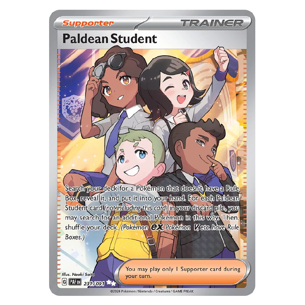 Paldean Student - PAF 231/091 - Ultra Rare - 1st Edition
