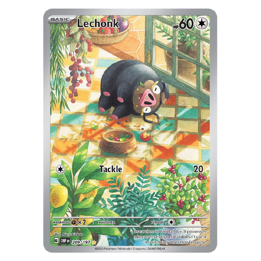 Lechonk - OBF 209/197 - Illustration Rare - 1st Edition
