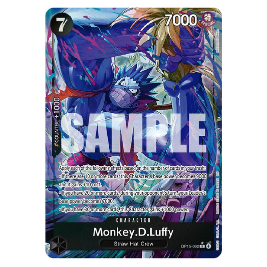 Monkey.D.Luffy (Alt Art) - OP15-092 - R - 1st Edition