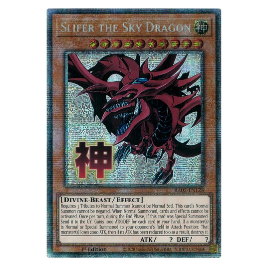 Slifer the Sky Dragon (Stamp) - RA05-EN128 - Starlight Rare - 1st Edition