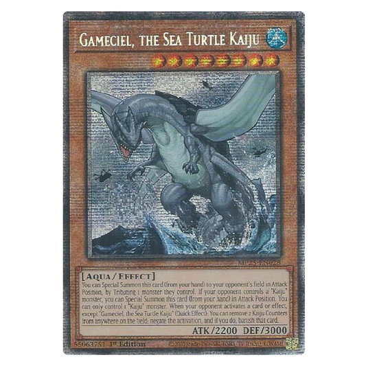Gameciel, the Sea Turtle Kaiju - MP25-EN028 - Starlight Rare - 1st Edition