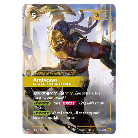 Ambessa Respected and Feared - VEN 136/166 - Epic - 1st Edition