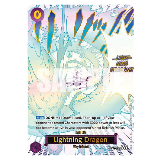 Lightning Dragon (Alt Art) - OP15-077 - R - 1st Edition