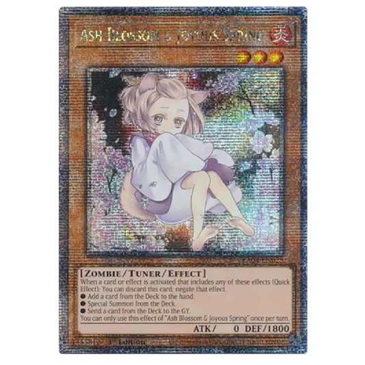 Ash Blossom & Joyous Spring (Alt Art) - RA04-EN025 - Quarter Century Secret Rare - 1st Edition