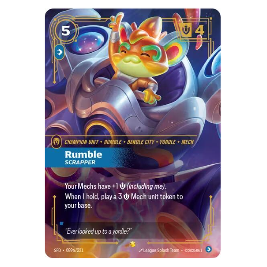 Rumble Scrapper (Alt Art) - SFD 089a/221 - Showcase - 1st Edition
