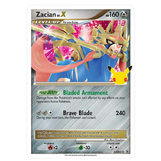 Zacian LV.X - SWSH135 - Promo - 1st Edition