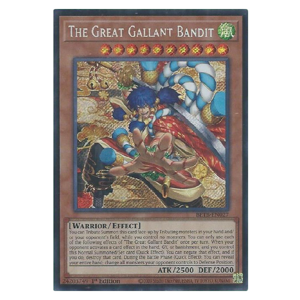 The Great Gallant Bandit - BETB-EN027 - Secret Rare - 1st Edition