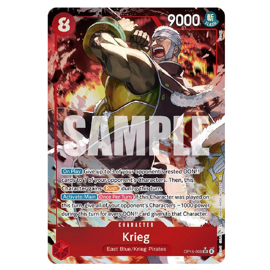 Krieg (Alt Art) - OP15-008 - SR - 1st Edition