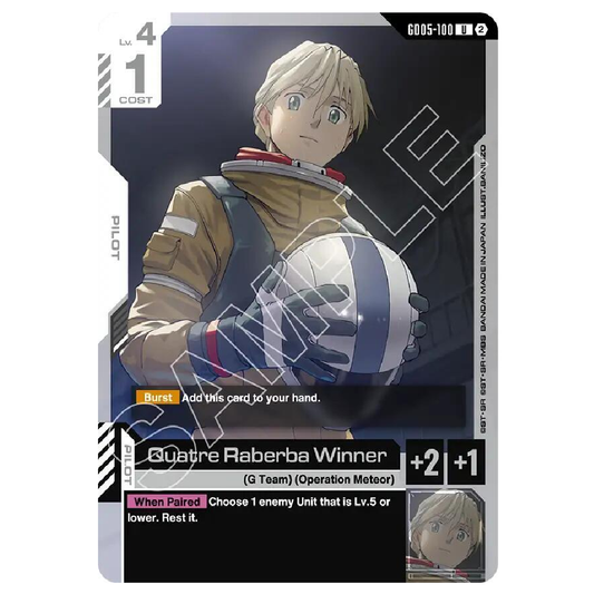 Quatre Raberba Winner - GD05-100 - U - 1st Edition