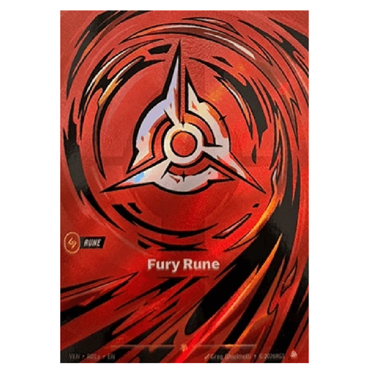 Fury Rune (Alt Art) - VEN R01a - Showcase - 1st Edition