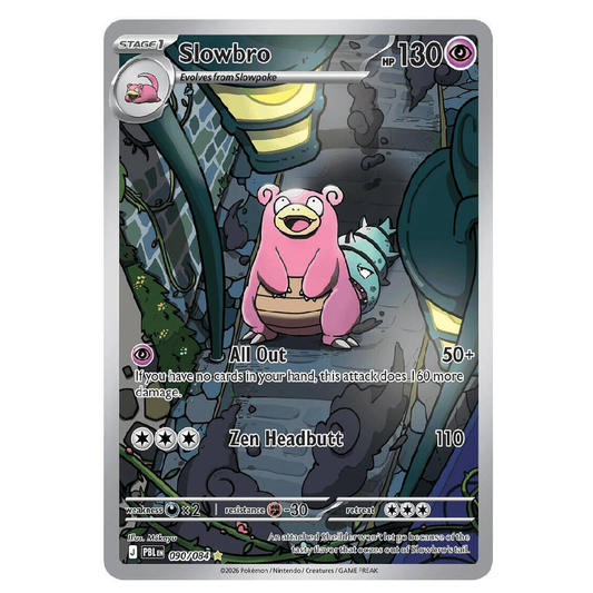 Slowbro - PBL 090/084 - Illustration Rare - 1st Edition