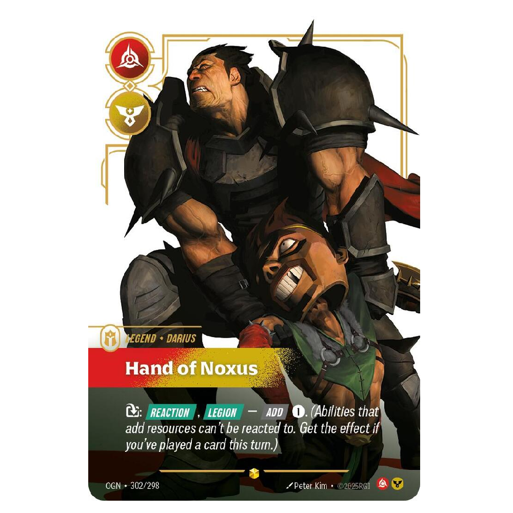 Hand of Noxus (Overnumbered) - OGN 302/298 - Showcase - 1st Edition