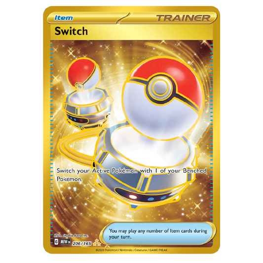 Switch - MEW 206/165 - Hyper Rare - 1st Edition