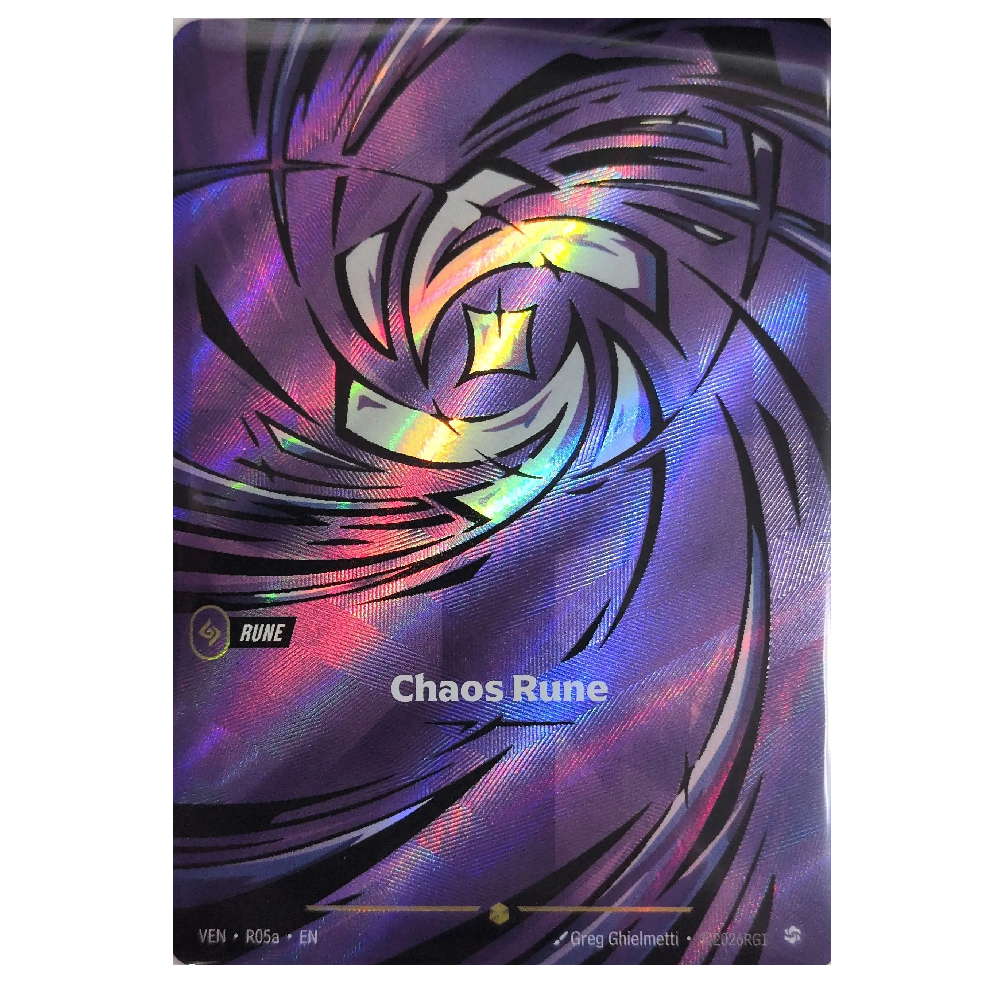 Chaos Rune (Alt Art) - VEN R05a - Showcase - 1st Edition