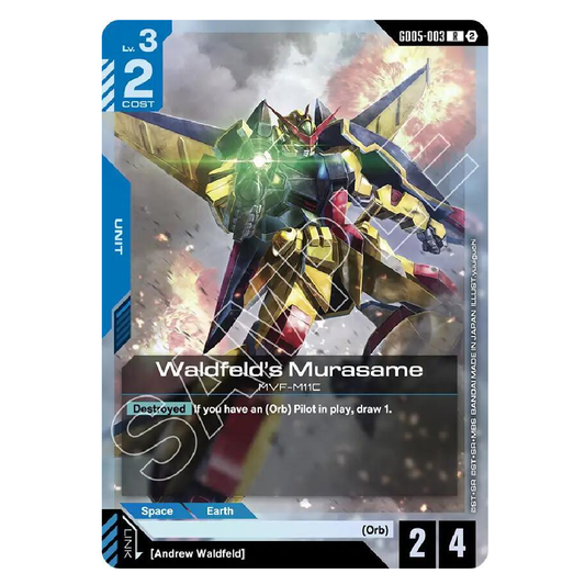 Walfeld's Murasame - GD05-003 - R - 1st Edition