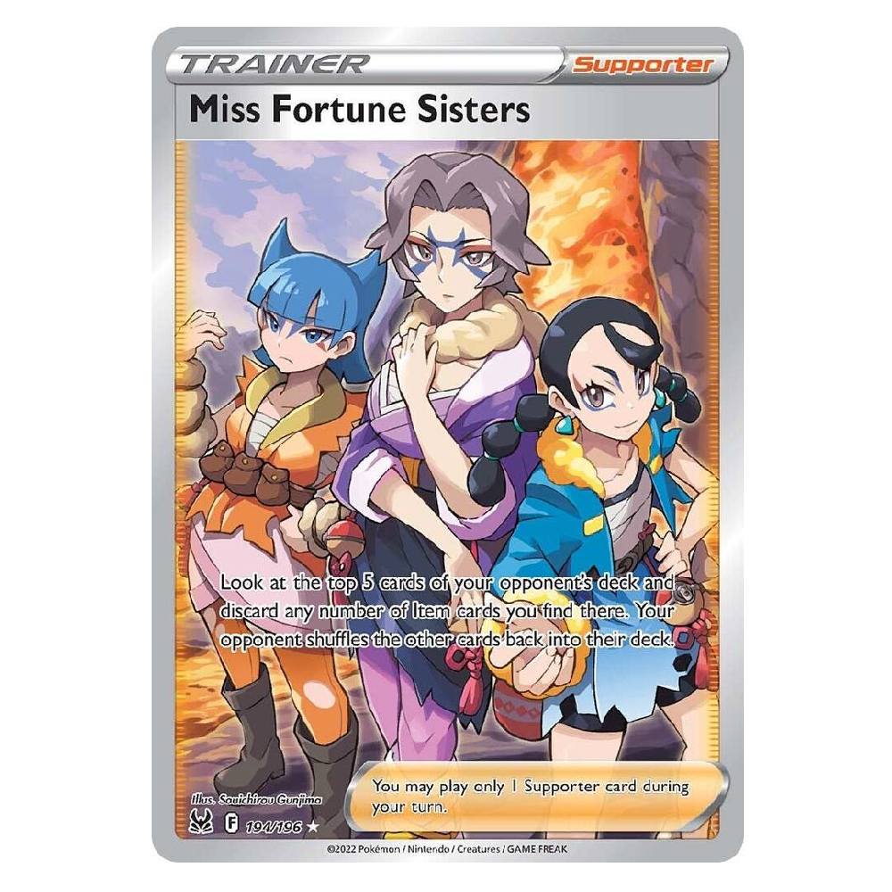 Miss Fortune SIsters (Full Art) - 194/196 - Ultra Rare - 1st Edition