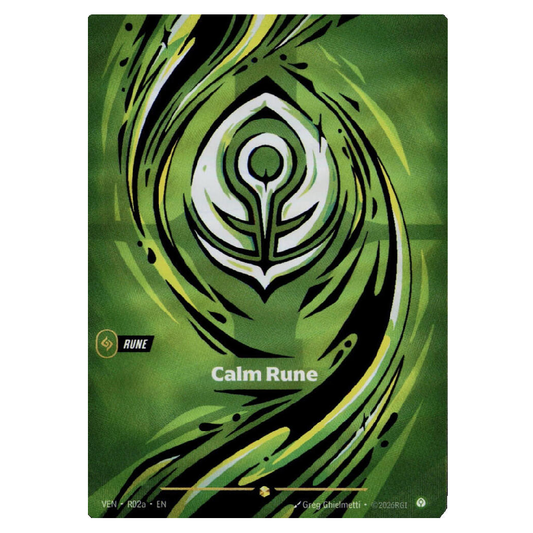 Calm Rune (Alt Art) - VEN R02a - Showcase - 1st Edition