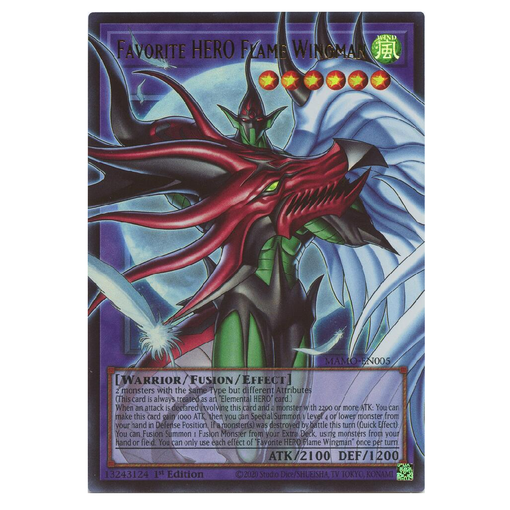 Favorite HERO Flame Wingman (Overframe) - MAMO-EN005 - Ultra Rare - 1st Edition