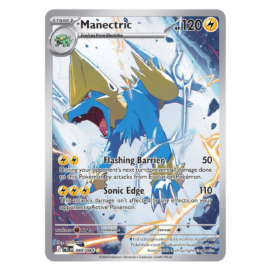 Manectric - PBL 089/084 - Illustration Rare - 1st Edition