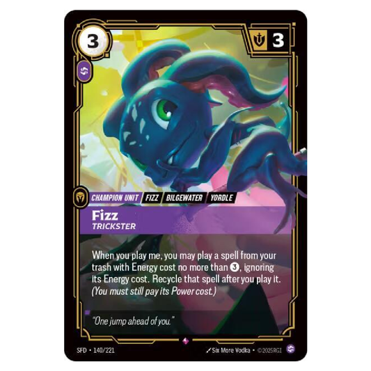 Fizz Trickster - SFD 140/221 - Rare - 1st Edition