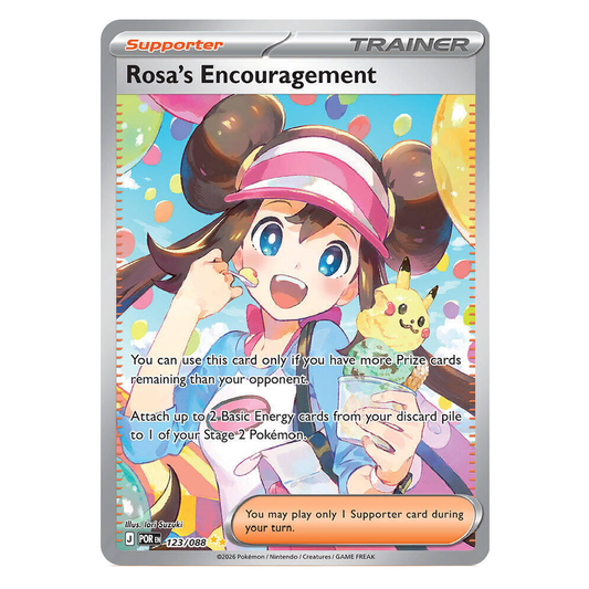Rosa's Encouragement - POR 123/088 - Special Illustration Rare - 1st Edition