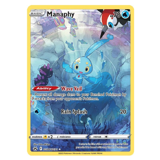 Manaphy - GG06/GG70 - Ultra Rare - 1st Edition