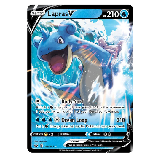 Lapras V - 049/202 - Ultra Rare - 1st Edition