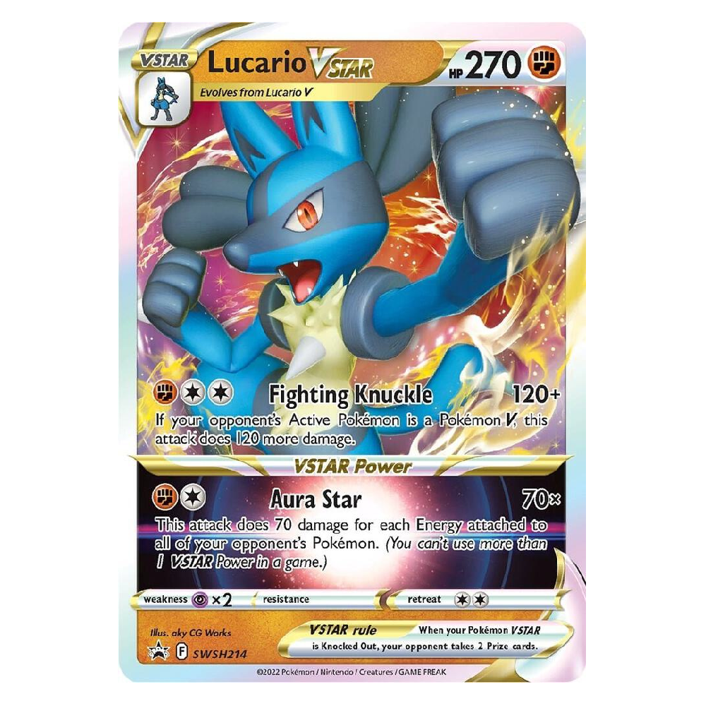 Lucario Vstar - SWSH214 - Promo - 1st Edition