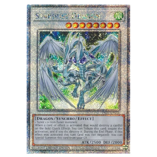 Stardust Dragon - TN23-EN016 - Quarter Century Secret Rare - Limited Edition