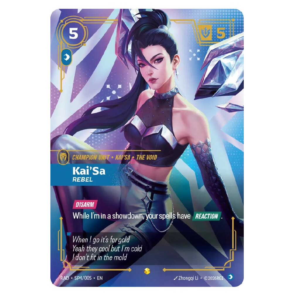 Kai'Sa, Rebel (SP) - SP4/005 - Showcase - 1st Edition