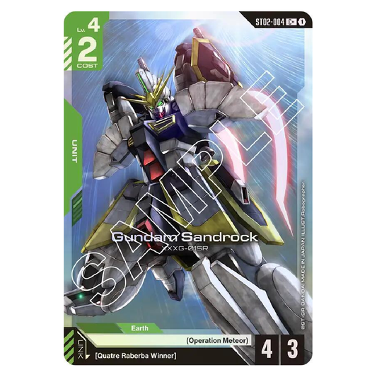 Gundam Sandrock - ST02-004 - C+ - 1st Edition