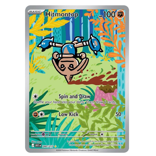 Hitmontop - ASC 240/217 - Illustration Rare - 1st Edition