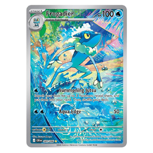 Frogadier - CRI 089/086 - Illustration Rare - 1st Edition