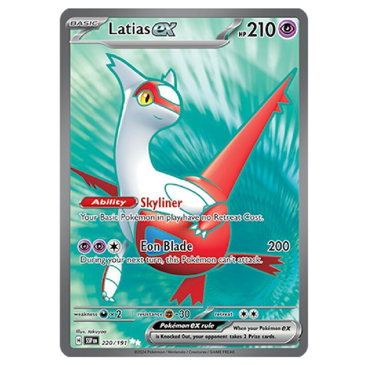 Latias ex - SSP 220/191 - Ultra Rare - 1st Edition