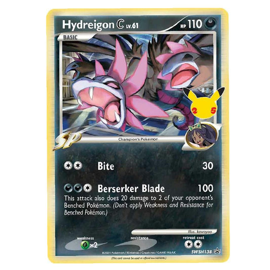 Hydreigon C LV.61 - SWSH138 - Promo - 1st Edition