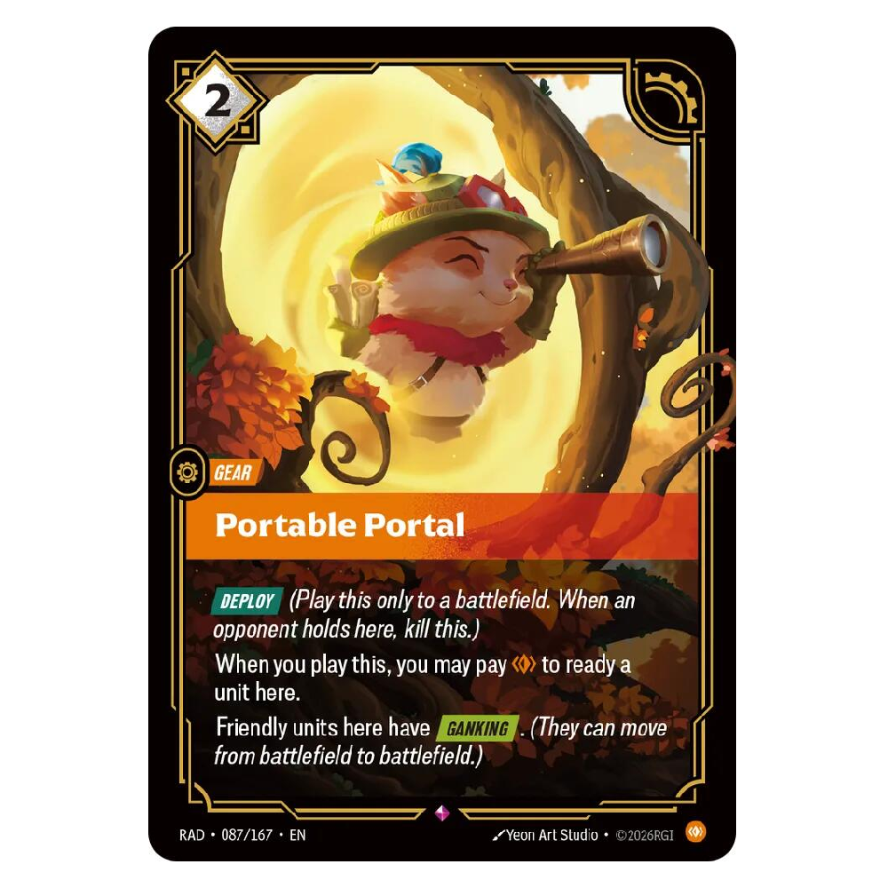 Portable Portal - RAD 087/167 - Rare - 1st Edition