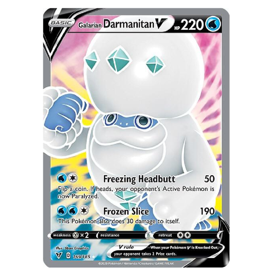 Galarian Darmanitan V (Full Art) - 169/185 - Ultra Rare - 1st Edition