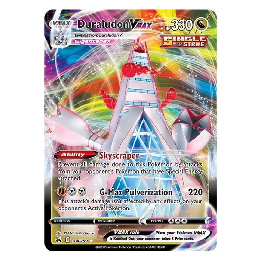 Duraludon Vmax - 104/159 - Ultra Rare - 1st Edition